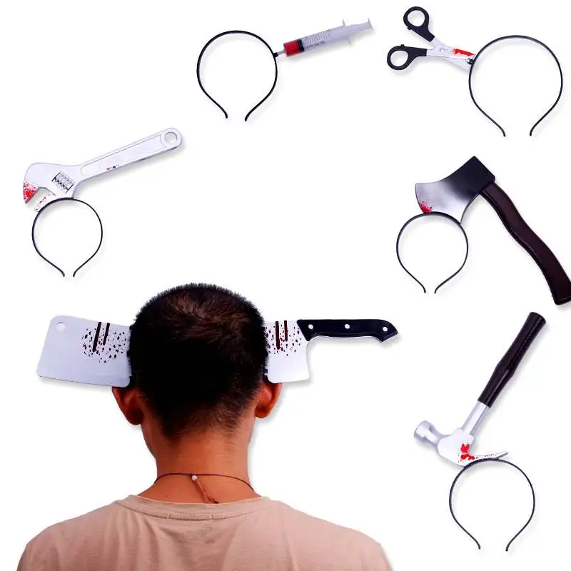 

Повязка на голову для Хэллоуина украшение страшный нож аксессуары для Хэллоуина реквизит Товары для Хэллоуина украшение для вечеринки