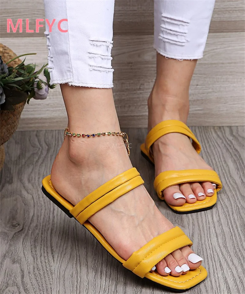 

Sandals and slippers 2022 summer new style open-toed flat shoes fashion footwear large size shoes in stock women's shoes