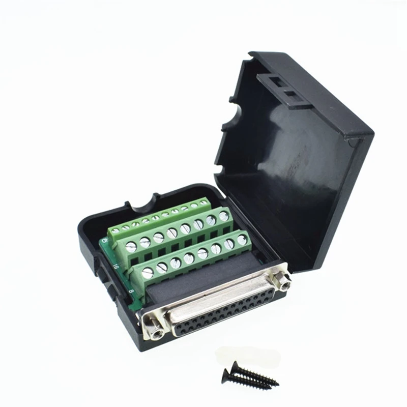 Соединитель DB25 Женский Разъем пластиковая крышка кабель для передачи данных