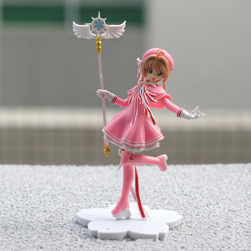 Аниме милая розовая карточка Captor SAKURA экшн фигурки модели ПВХ Фигурки Модель