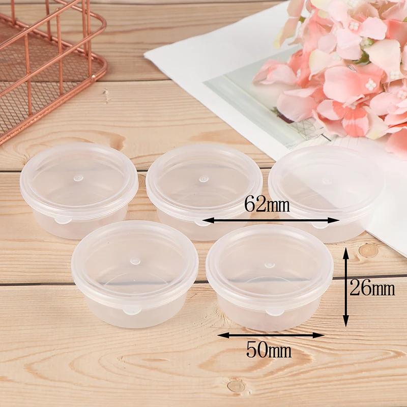 A1 15g/20g 10PCS Slime Box Plastic Transparent Slime Containers Storage Organizer Box With Lids For Fluffy Clear Slime Mud - Цвет: A1