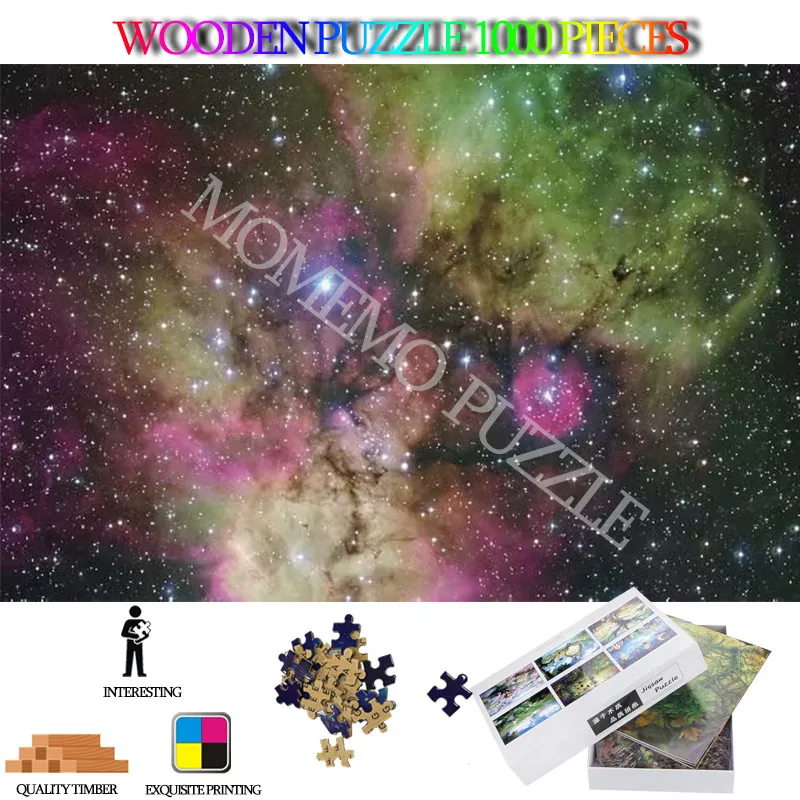 Magnificent Starry Sky 1000 Pieces Puzzles Toys Wooden Jigsaw Puzzle for Adults Beautiful Landscape Games Kids Gifts | Игрушки и хобби