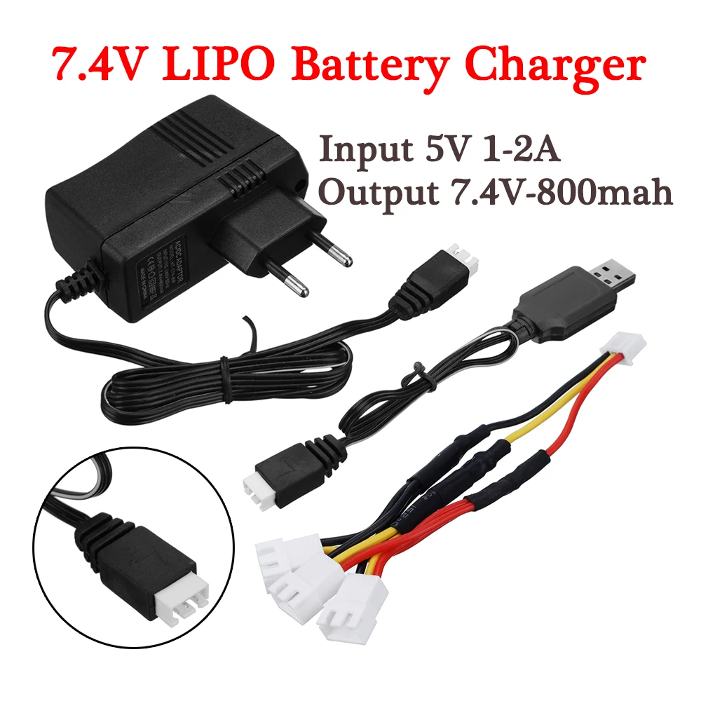 Аккумулятор Lipo 7 4 В зарядные устройства USB для радиоуправляемого беспилотного