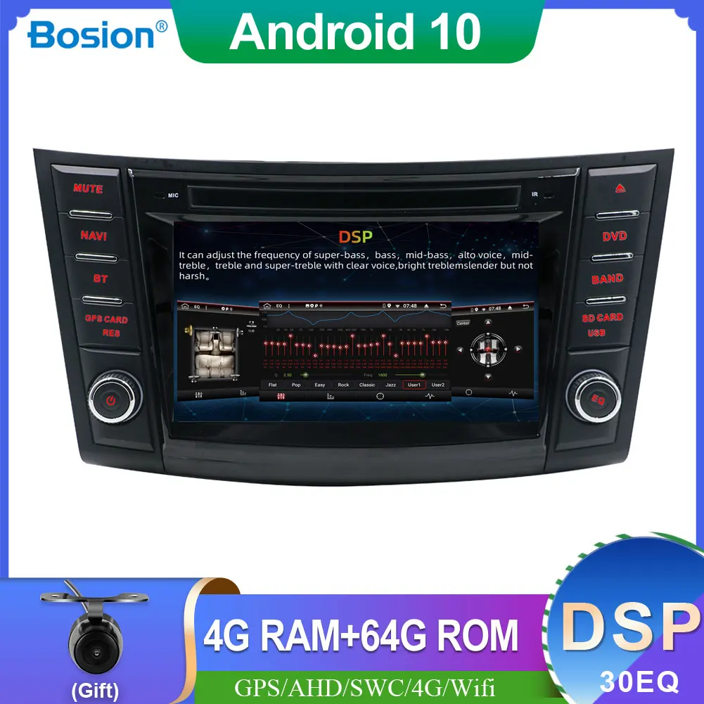 Автомагнитола DSP мультимедийный видеоплеер GPS навигация для Suzuki Swift 2011 2018 Android 10 0 2