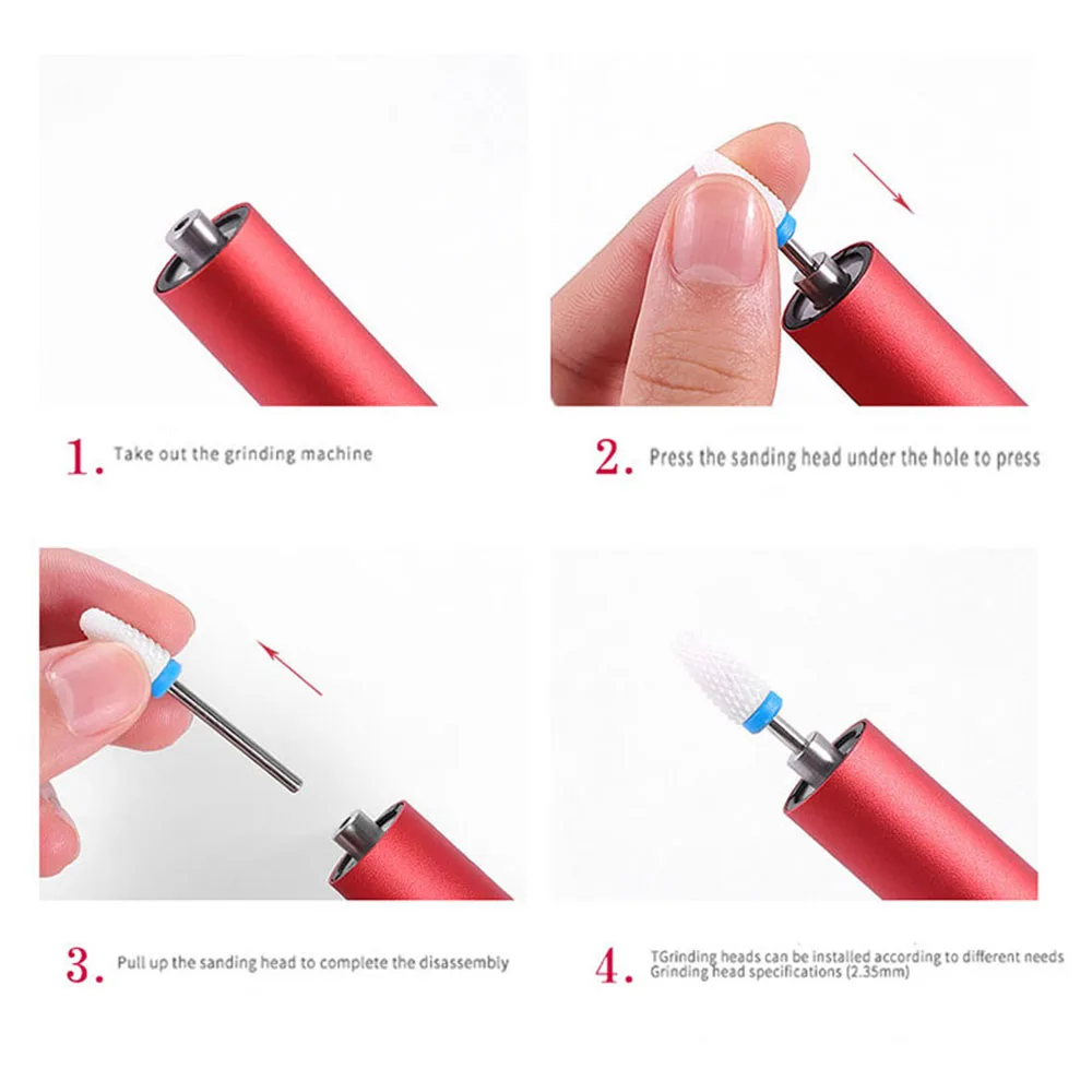 Профессиональная электрическая машинка для ногтей дрель ручка Файл польский