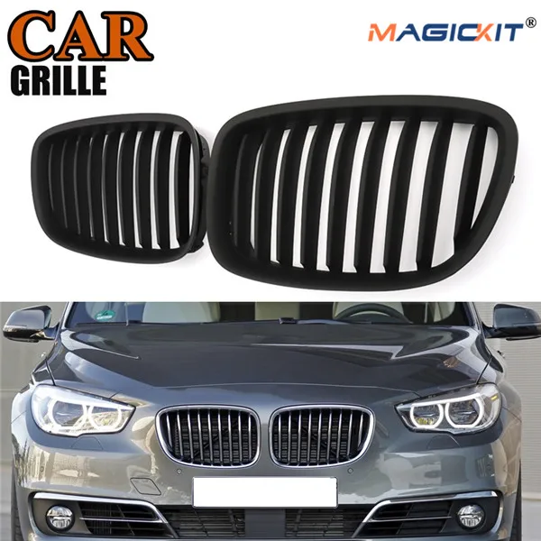 Решетки MagicKit для BMW F07 GT матовые черные решетки радиатора 5 серий 530d 535i 550i|Гоночные