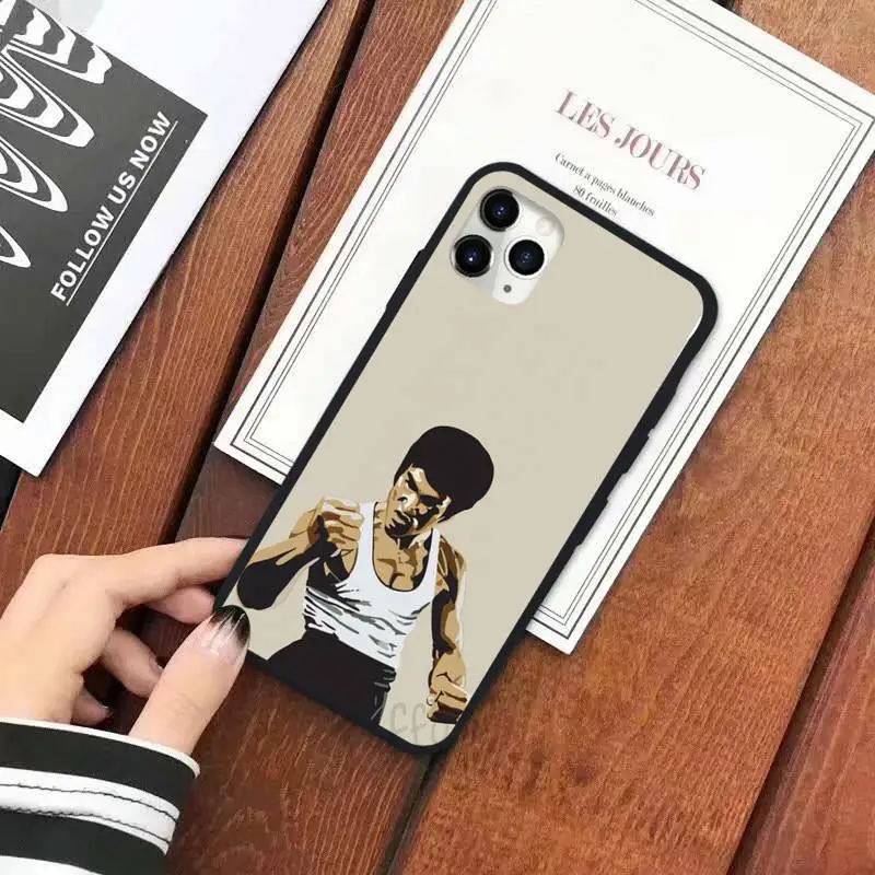 

Chinese Kongfu Bruce Lee Phone Case for iPhone 11 12 pro XS MAX 8 7 6 6S Plus X 5S SE 2020 XR