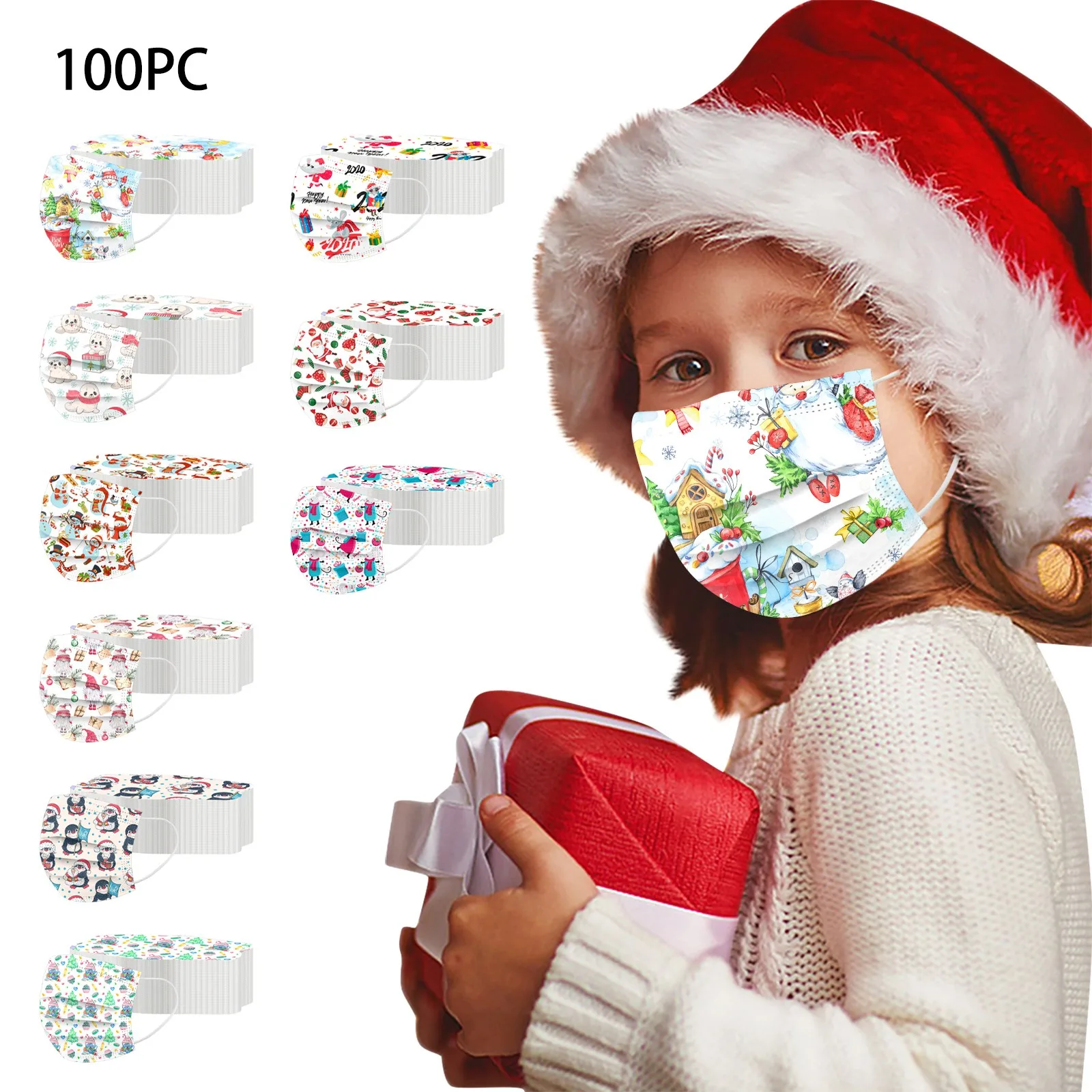 Маски Детские 3-слойные для косплея 100 шт. | Тематическая одежда и униформа