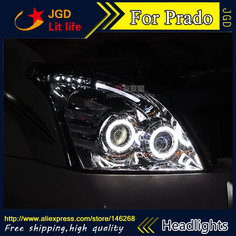 Стайлинг автомобиля светодиодные HID Rio светодиодный ные фары для Toyota Prado передняя