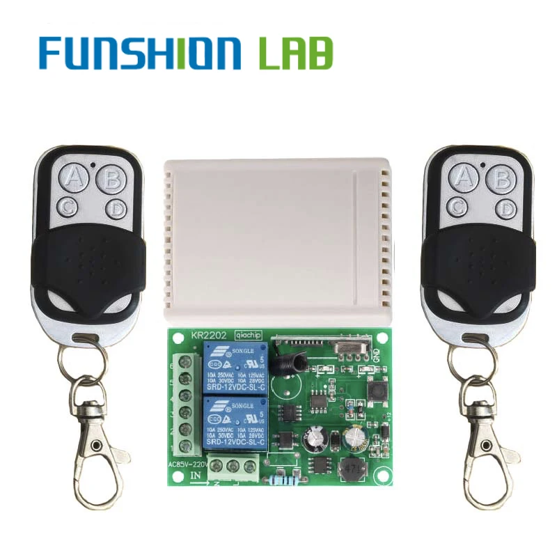 Беспроводной пульт дистанционного управления FUNSHION 433 МГц 85 в 110 В переменного