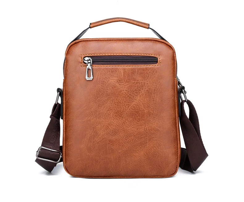

Male Bag PU Leather Handbag Capacity Men Messenger Tote Casual Shoulder Vintage Crossbody High Quality
