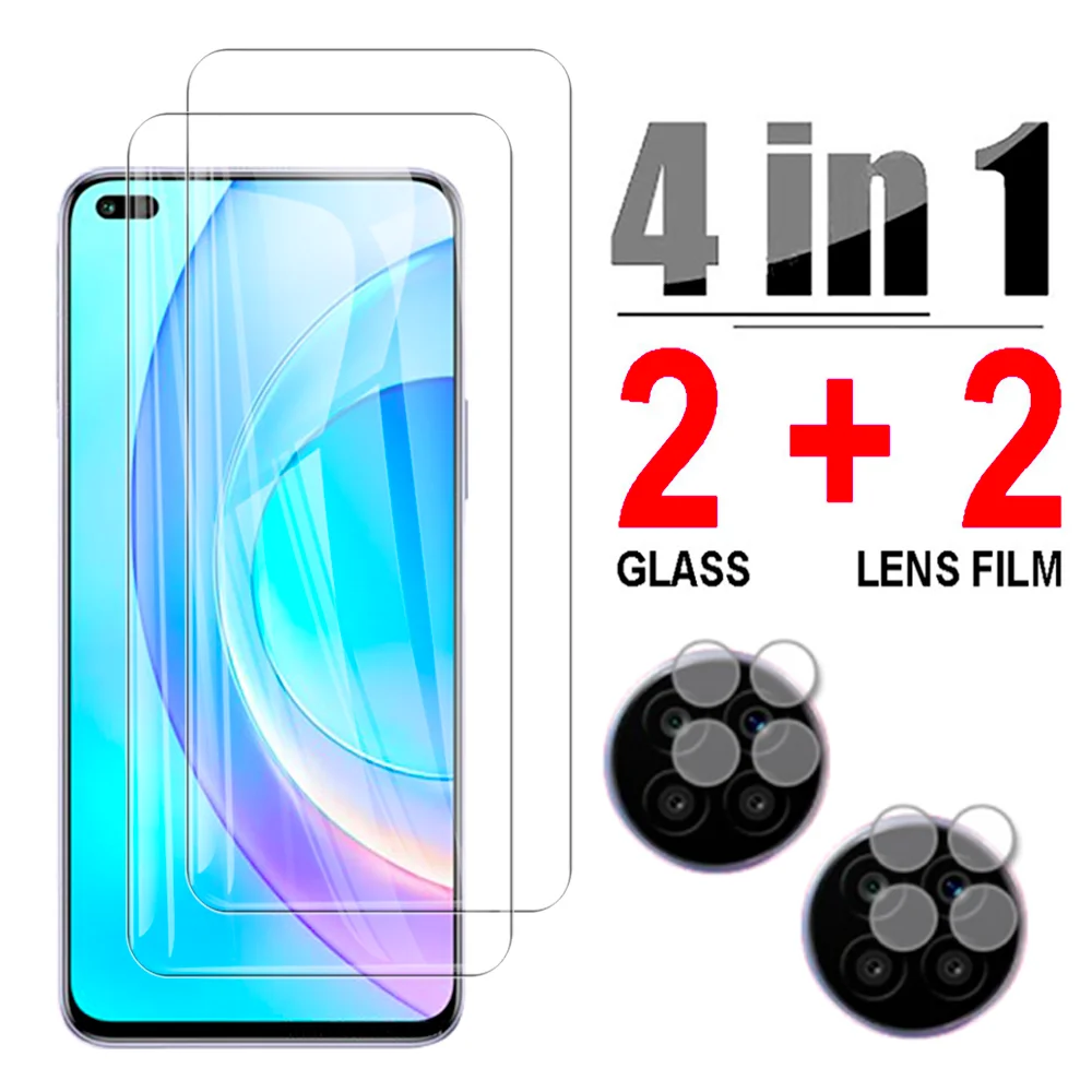 

4in1 Tempered Glass screen protector for Honor 50 lite 6.67" Lens Camera glass on for Huawei nova 8i NEN-L22 Glass