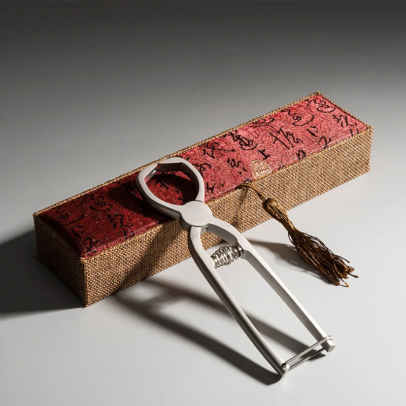 

16.8cm 304 stainless steel tea pliers tea knife Pu'er brick tea tools tea needle tea open accessories