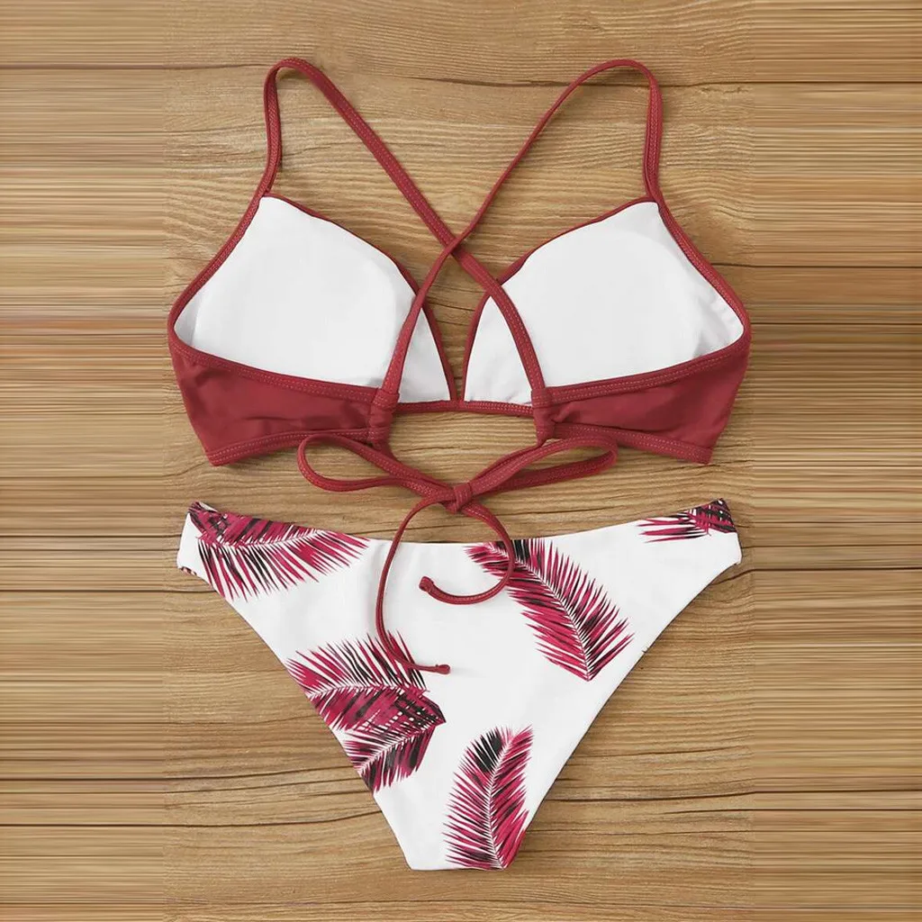 Бикини 2021 сексуальный женский комплект бикини с принтом Мягкий Одежда для