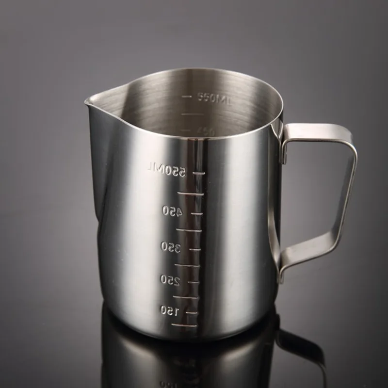 

1Pc Coffeeware Stainless steel Coffee Milk jugs 350ml / 550ml/900ml Latte Art Milk Frothing Pitcher Steaming Jug Cups Thickened