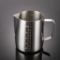 1pc coffeeware stainless steel coffee milk jugs 350ml 550ml900ml latte art milk frothing pitcher steaming jug cups thickened