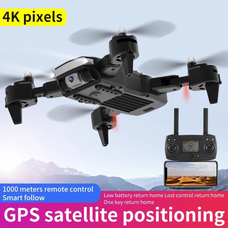 

K2 Rc Drone 4k HD Wide Angle Camera GPS 2.4G/5G WiFi FPV Dron Dual Camera Foldable Quadcopter Helicopter Toys Gift For Boy Adult
