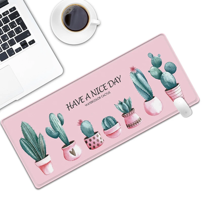 

Big Size Computer Mouse Pad Cartoon Pink Gaming Mousepad Computer Desk Mat Large Mouse Pad XXL 1200x500 900x400 Keyboard Pad