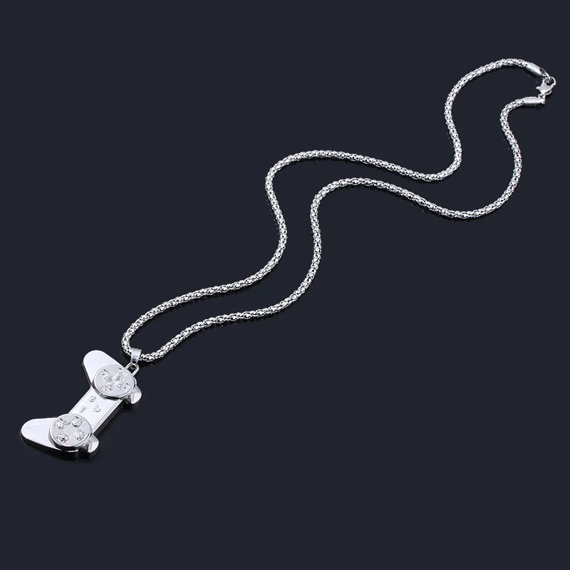 MIDY ожерелья в стиле панк с подвесками виде ручки игровой машинки свитер хип-хоп