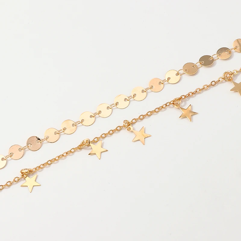 Doreen Box новая модная цепочка для вечеринки золотого цвета с круглой звездой