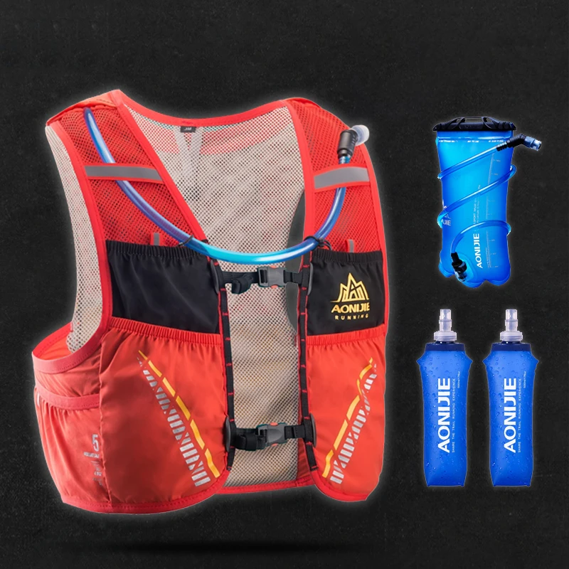 AONIJIE C933 5L Hydration Backpack Rucksack Pack Bag Vest Harness Water Bladder Hiking Camping Running Marathon Race Climbing
