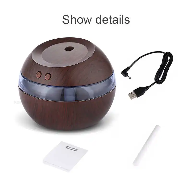 

Mini 290ml Blue Backlight Humidifier Ultrasonic Humidifier Air Aroma Diffuser Mist Maker Essential Oil diffuser of Home and Car