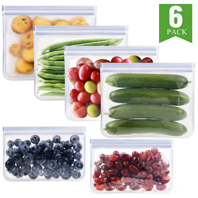 Силиконовый Пакет для еды 12 шт./лот матовый пакет из ПЭВА многоразовый сохранения