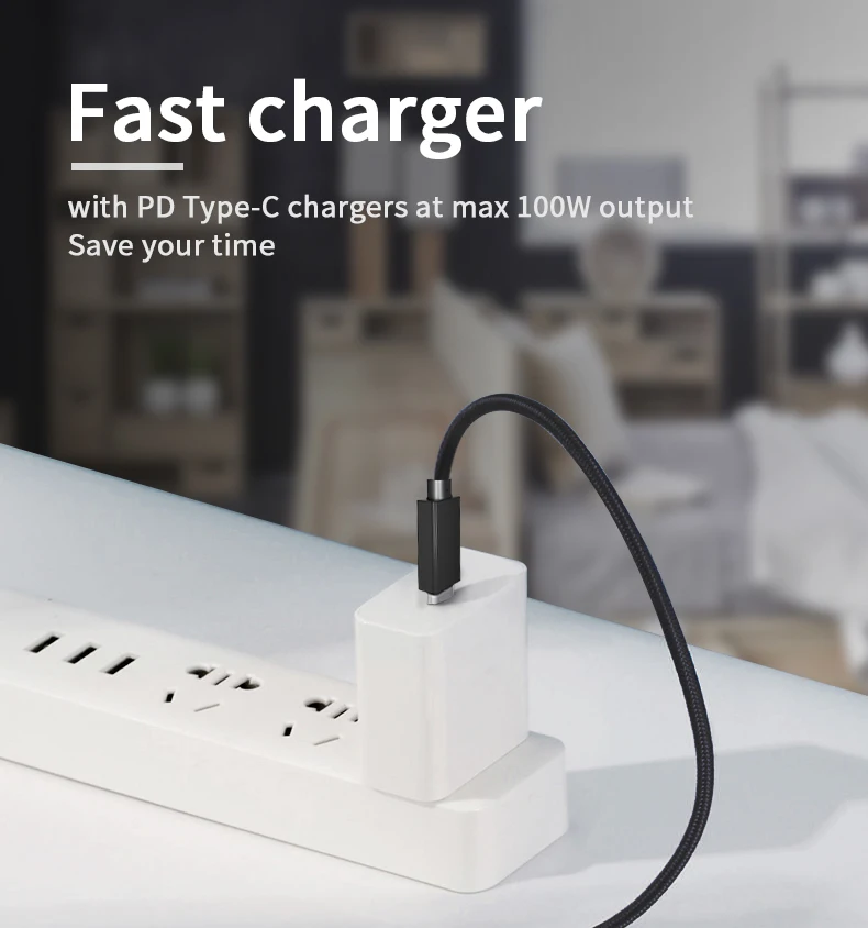 Кабель USB C к Type 5 А 100 Вт PD зарядный кабель QC4.0 быстрая зарядка передача данных для