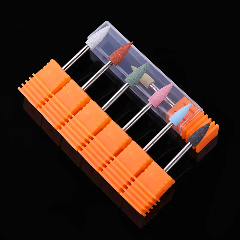 Фрезы для маникюра фрезы разноцветные силиконовые электрические пилки ногтей
