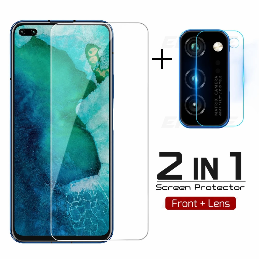 Закаленное стекло 2 в 1 для Huawei Honor V30 Pro объектива камеры Защитное View 30|Защитные