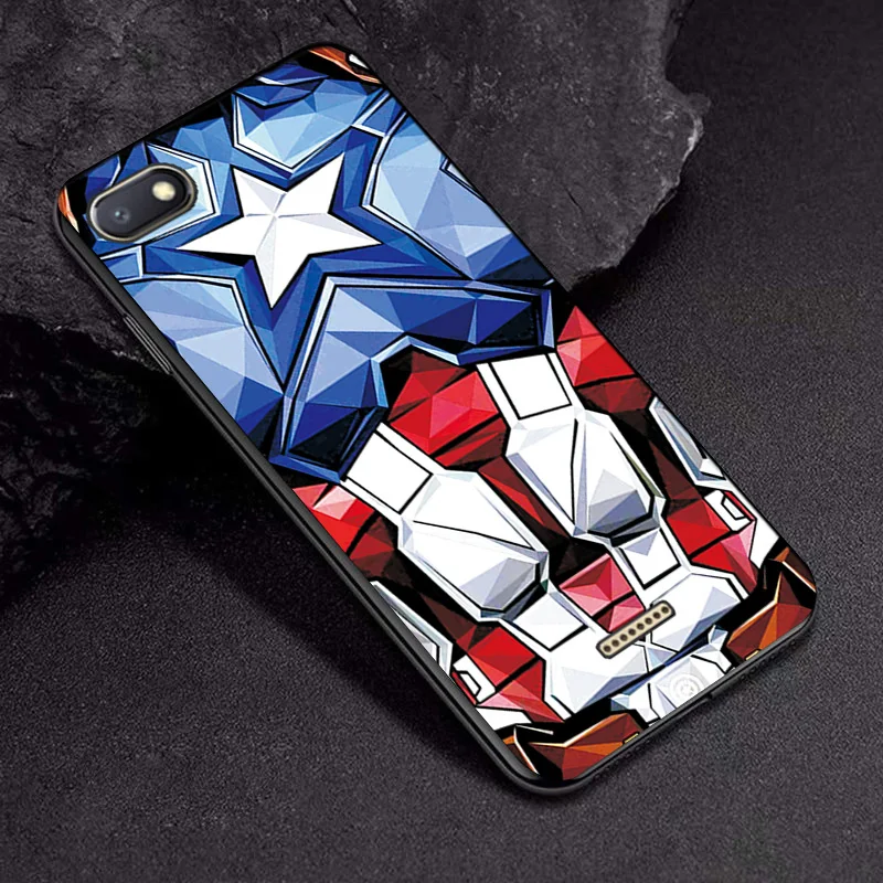 Чехол для Xiaomi Redmi 6A чехол Hero Marvel чехол для телефона для Xiaomi Redmi 4A 5A 6A 7A 8A черный ТПУ чехол для Redmi 4X5 6 7 8 чехол s