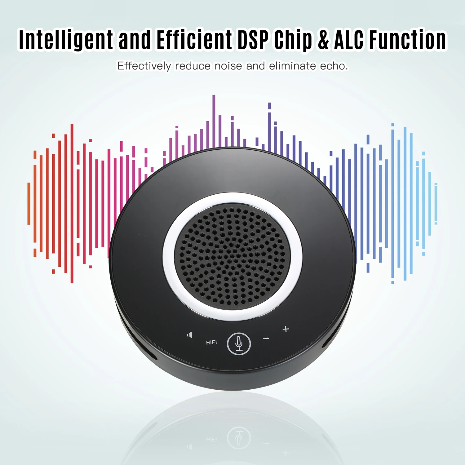 Беспроводной конференц-микрофон 2 4G всенаправленный микрофон громкоговоритель 6