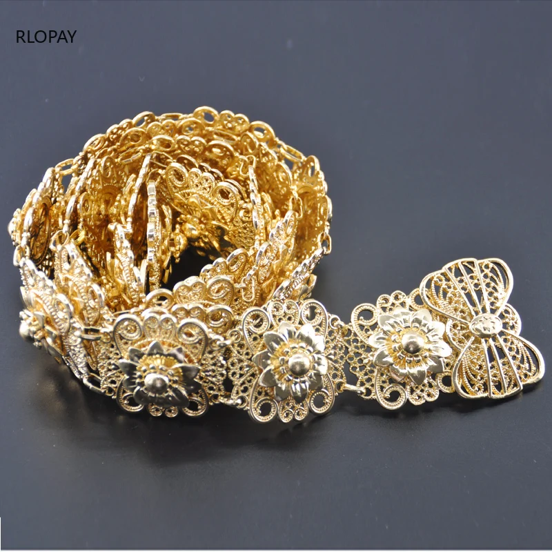 Металлические цветочные ремни для невесты длинная цепочка свадебное платье пояс