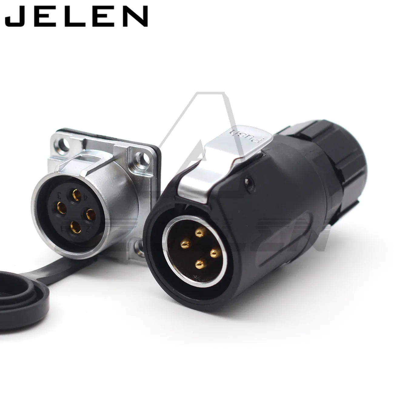 XHE20, IP67 Водонепроницаемый 4-контактный разъем Панель крепление разъем Водонепроницаемый воздуха розетка Кабельный разъем
