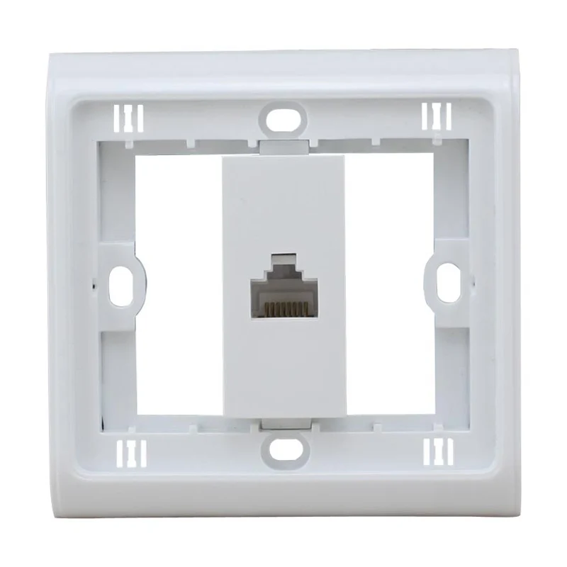 New N86-901 606Y RJ45 Socket Pressure line Panel Computer Network Plug 86X86MM Wall Plate |