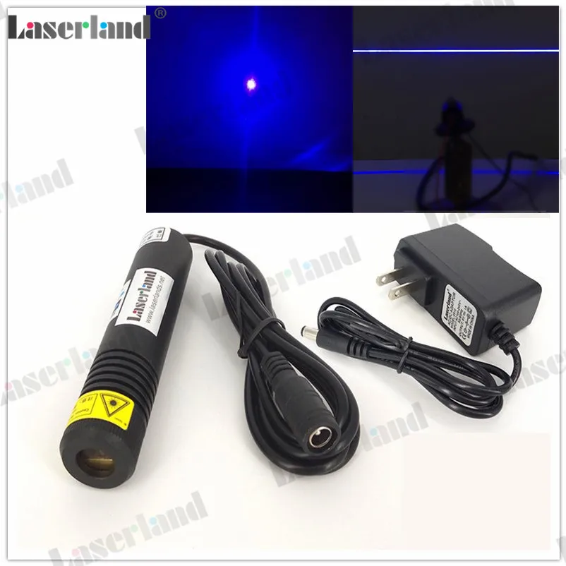 Синий лазерный диодный модуль 450 нм 80 мВт точечный линейный проектор для резки