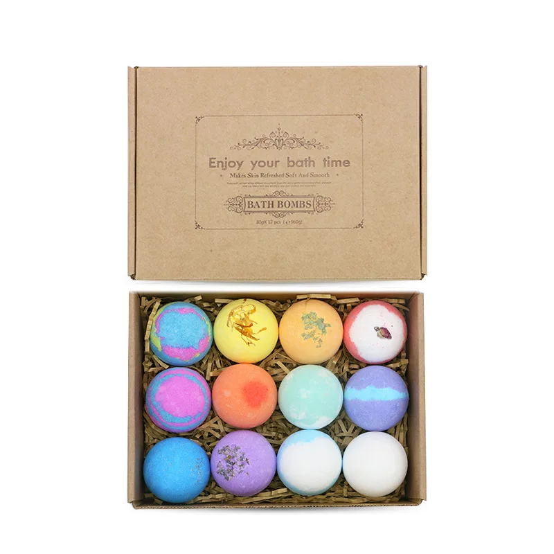 12pcs/set Muti-color Bath ball bomb up bubble sea salt Bathtub gadget Calendula Rose Aromatherapy spa for adult teen | Игрушки и хобби