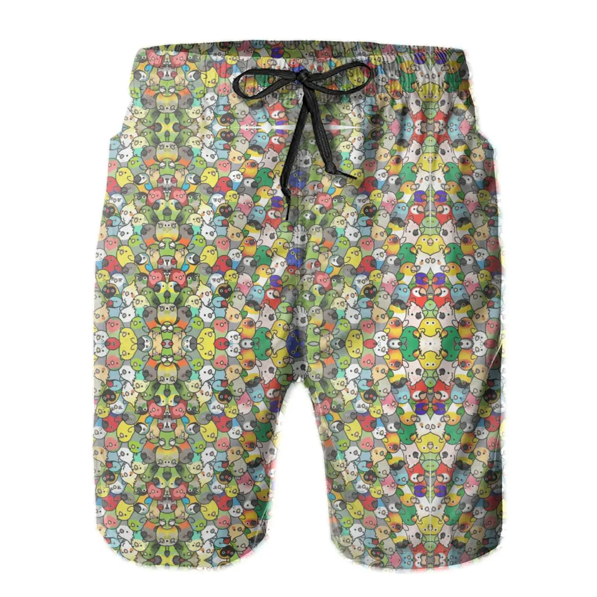 

Male Shorts Beach R92 Breathable Quick Dry HumorCasual Everybirdy Pattern