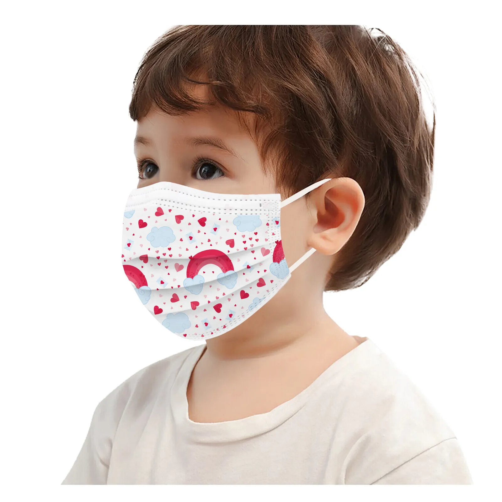 

Cute Animal Cartoon Disposable Kids Face Mask Child Mascarillas 3plyfilters Mouth Masks Children Mascara Mouth Caps Masque 10pcs