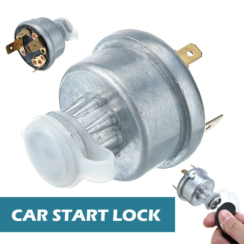 Универсальный переключатель зажигания Mayitr 1 шт. с 2 ключами для Massey Ferguson David Brown