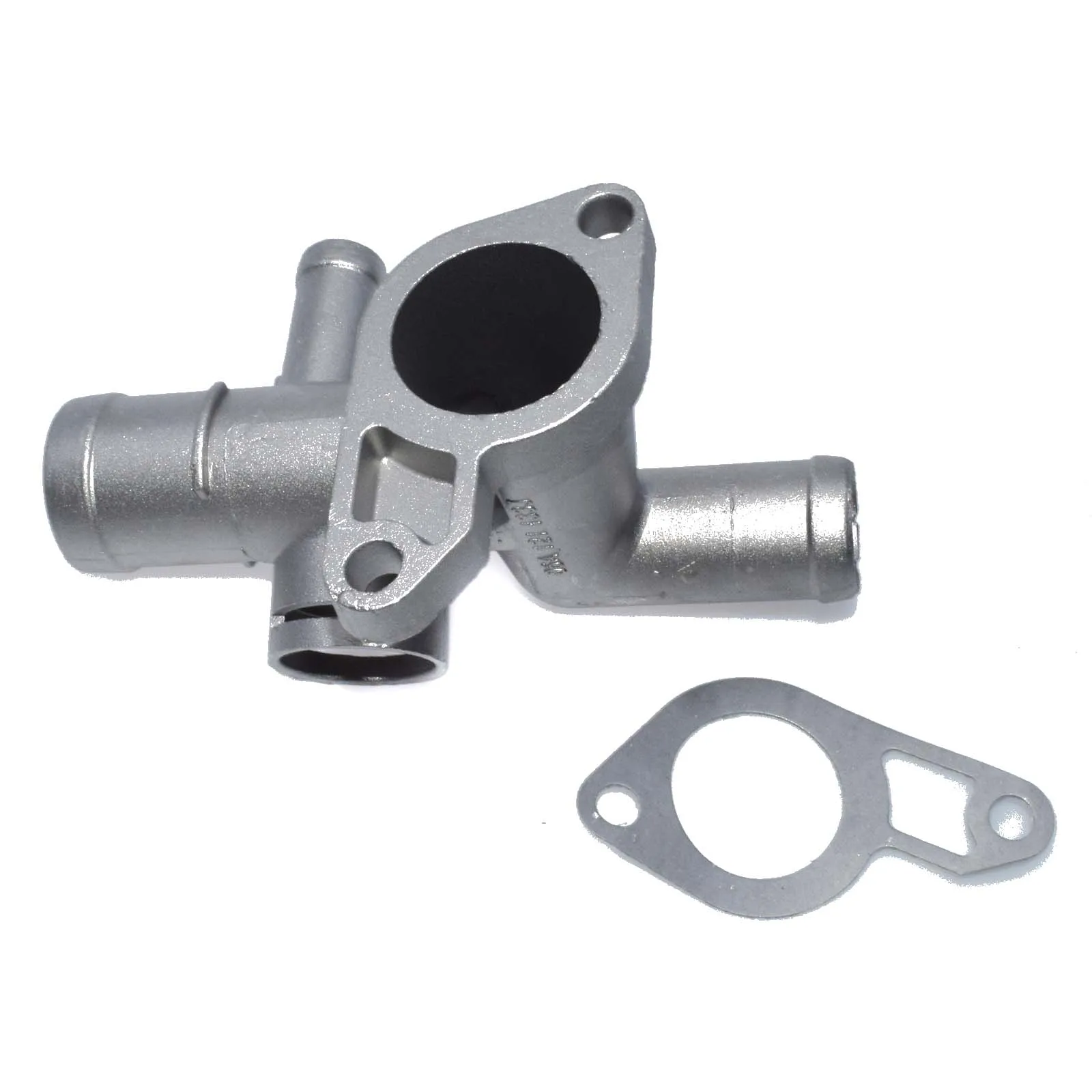 Aluminum Coolant Thermostat Radiator Water Flange Pipe Connector For Audi VW A3 TT Skoda Seat Bora Golf Jetta 1.8T 1J0121087C