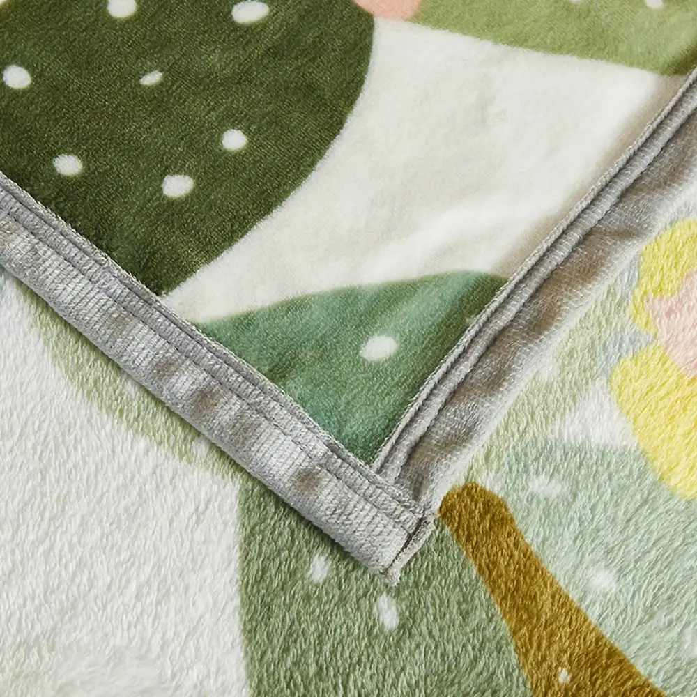 Скандинавские мягкие двусторонние одеяла с рисунком зеленого кактуса пледы