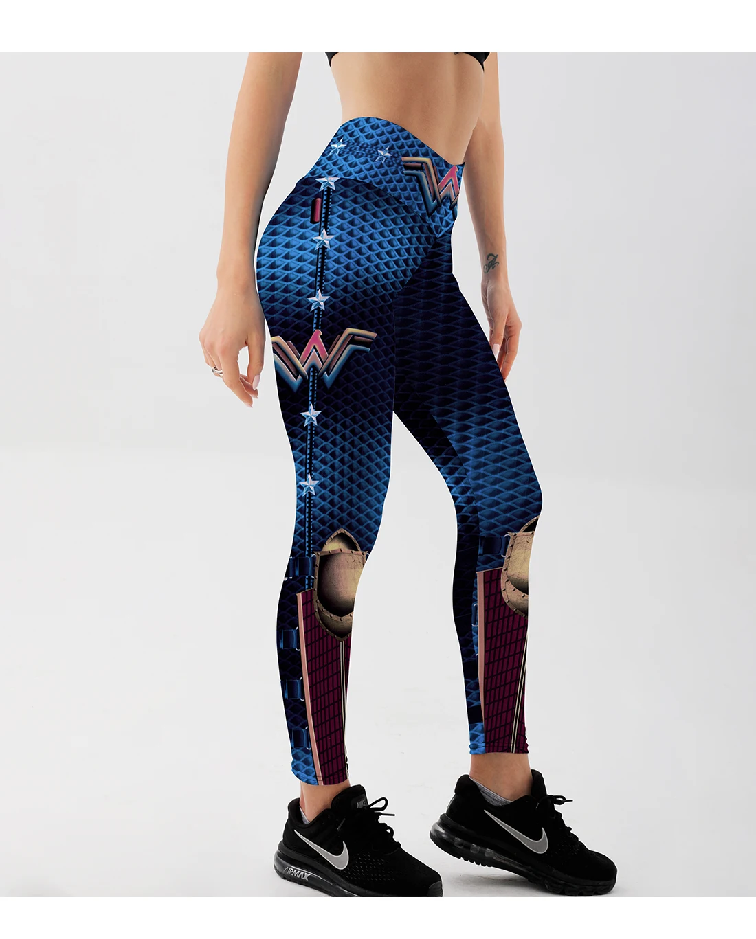 High Waist Women Digital Printed Work Out Training Fitness Leggings Push Up Sport GYM Leggings For Weight Loss Tummy Control.