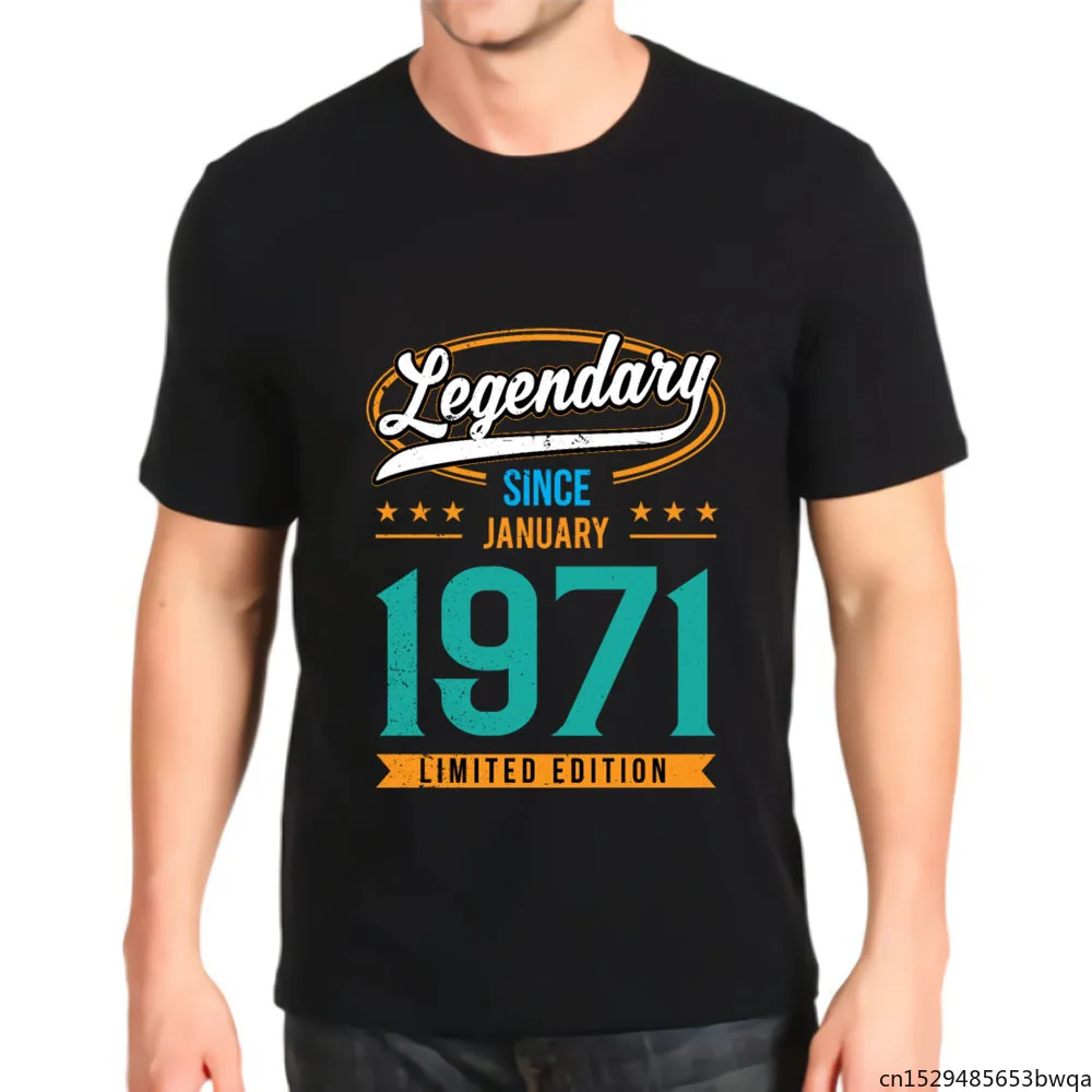 

Legendary Since January 1971 50th Birthday Anime Best Seller Top Men's T-shirt