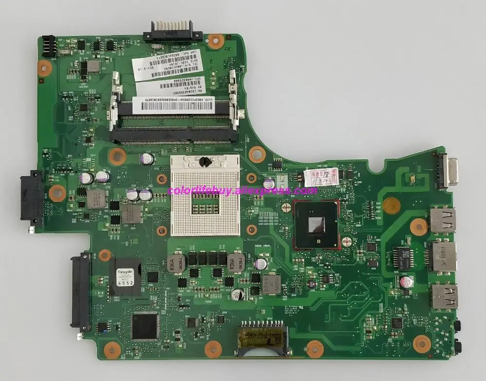 Mainboard para Toshiba Genuíno Computador Portátil Placa-mãe Satélite C650 C655 V000225000 Hm55