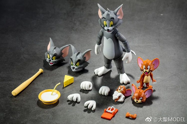 

GT Dasin Funny Cartoon Animal Silly Cat TOM Mouse jerry Figures Collection Desktop Car Decoration Toys Christams Gift