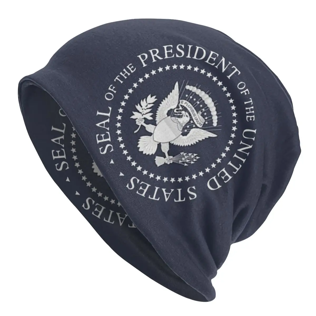 

Presidential Seal Skullies Beanies USA Trump Election Vote Hat Fashion Ski Unisex Cap Dual-use Bonnet Knitted Hat