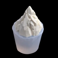 2022 diy baking chocolate mold single three dimensional iceberg snow mountain silicone mousse cake mold ice cream candle mold