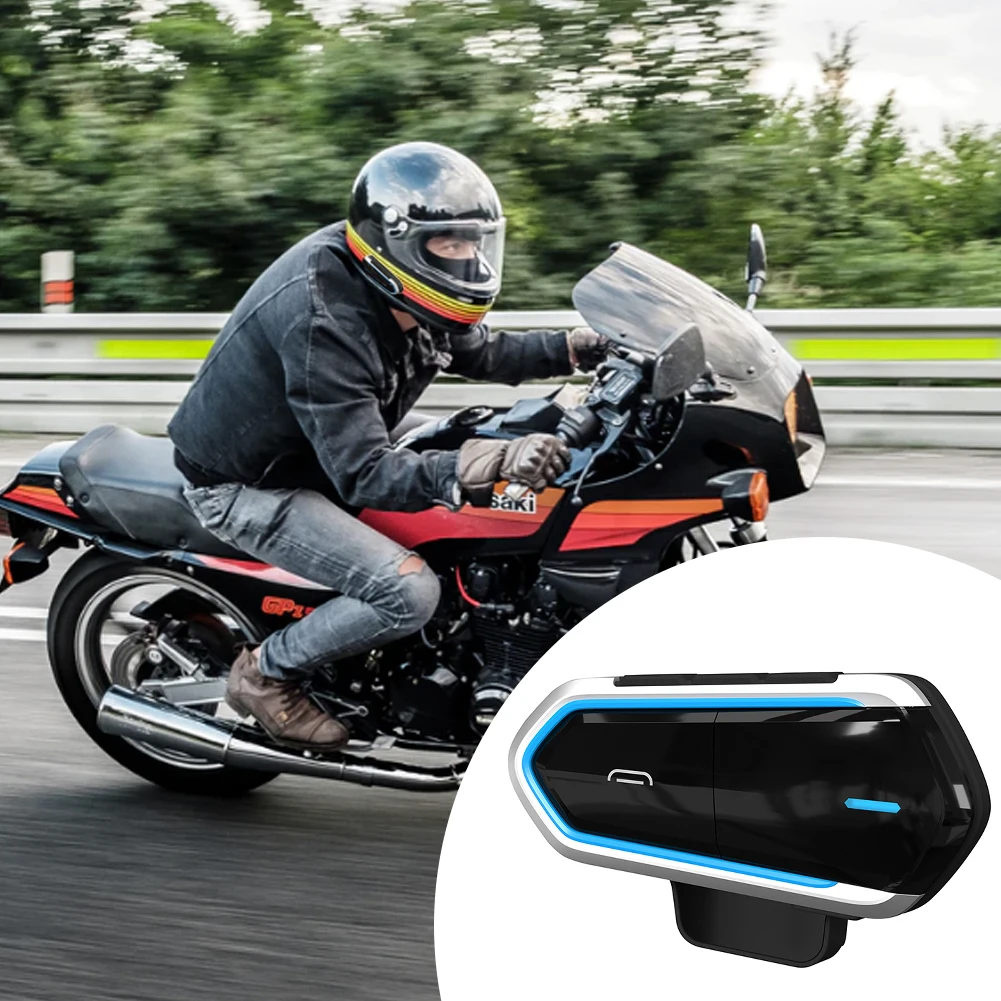Bluetooth-гарнитура для мотоциклетного шлема с микрофоном FM-радио беспроводные