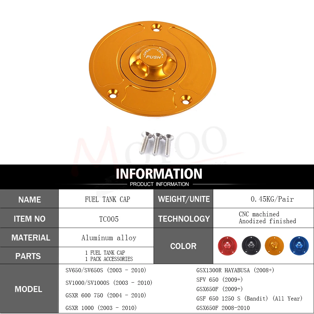 Motoo-мотоциклетная Новая алюминиевая топливная газовая крышка с ЧПУ бака быстрой